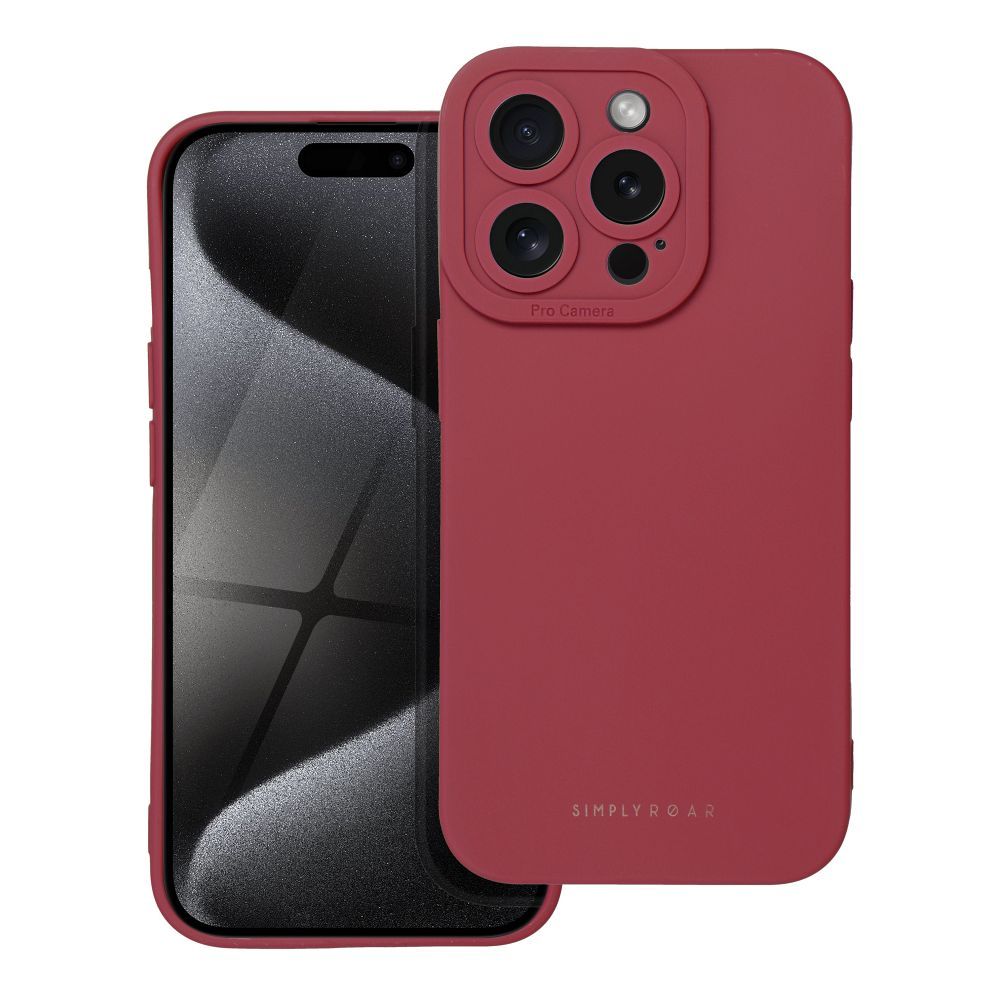 ROAR dėklas LUNA iPhone 15 Pro Raudona