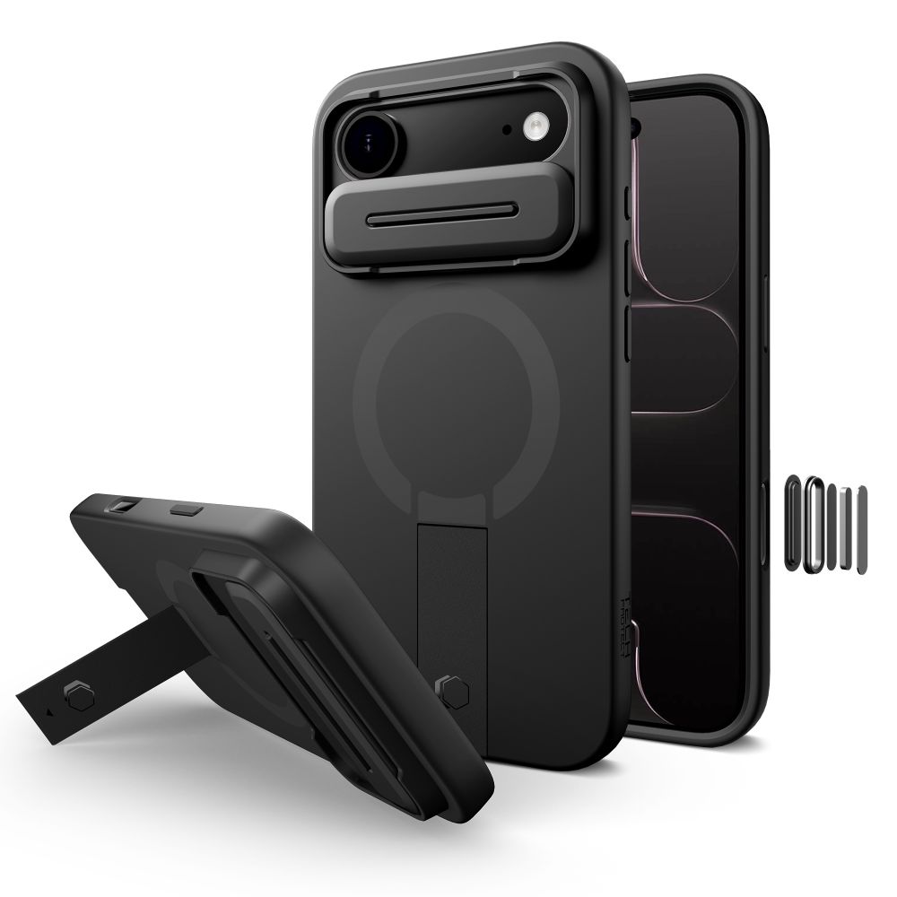 Tech-Protect Kevlar Aura Magnetinis dėklas telefonui iPhone Air - juodas