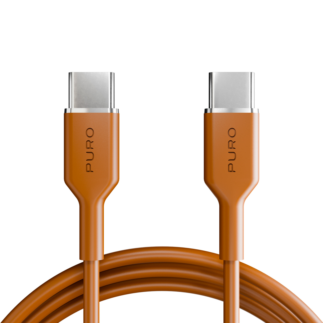 Puro ICON USB-C - USB-C laidas 1.5m - oranžinis