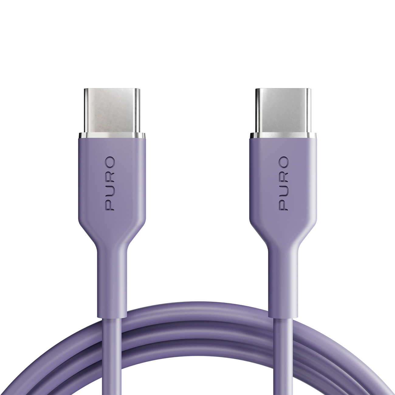 Puro ICON USB-C - USB-C laidas 1.5m - violetinis