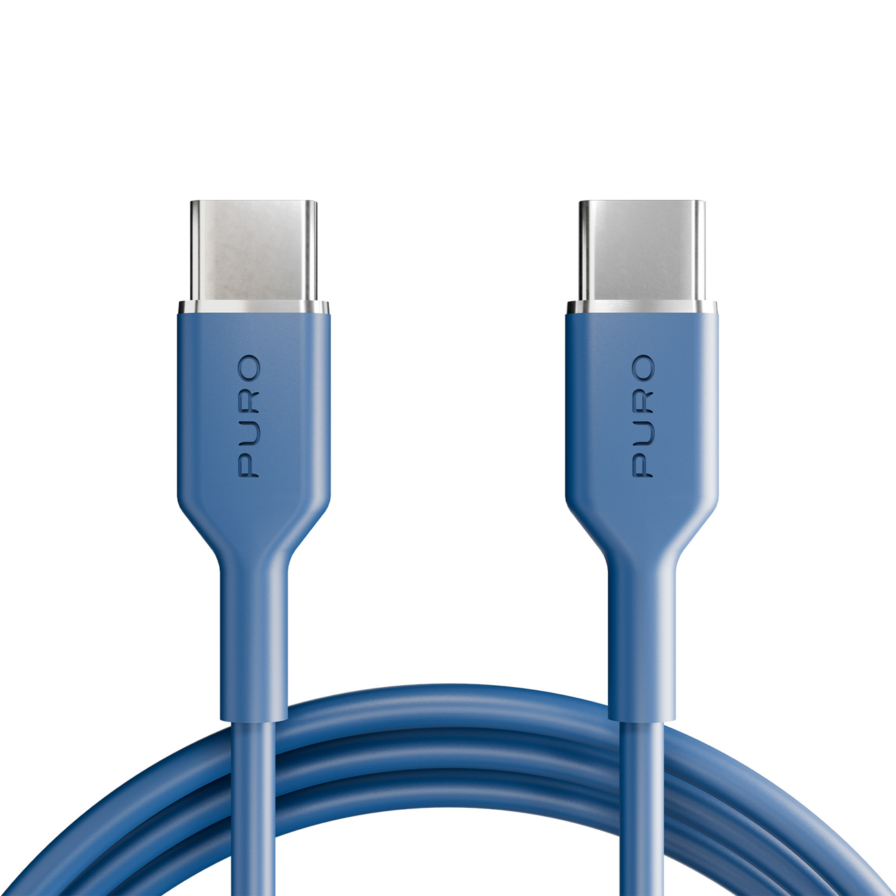 Puro ICON USB-C - USB-C laidas 1.5m - mėlynas