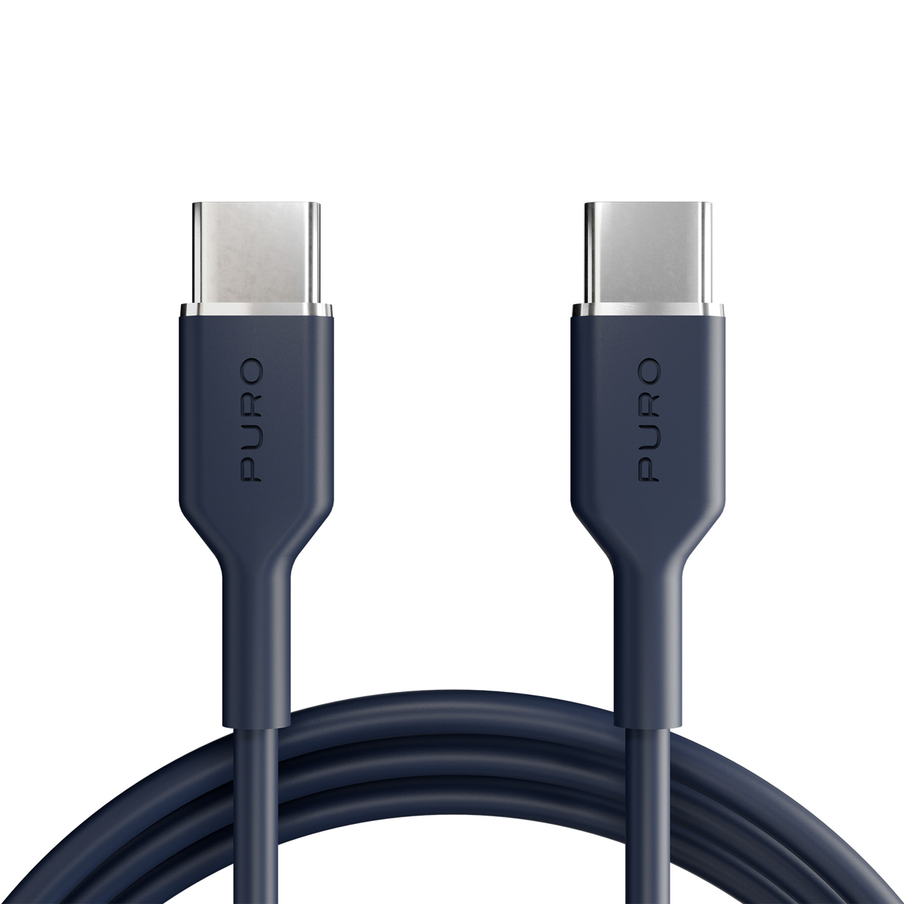 Puro ICON USB-C - USB-C laidas 1.5m - tamsiai mėlynas