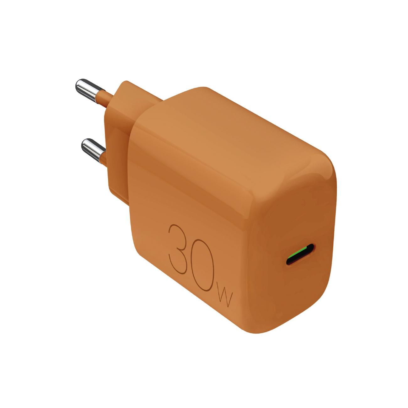 "Puro Pro Lite" 30 W USB-C sieninis įkroviklis - oranžinis