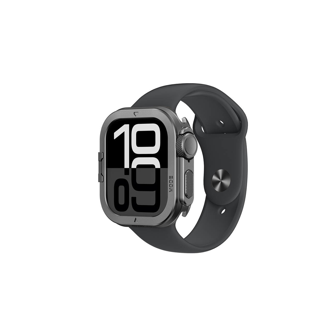 AmazingThing Titan Pro Metal Dėklas Apple Watch 11 46mm Aluminum - Juodas
