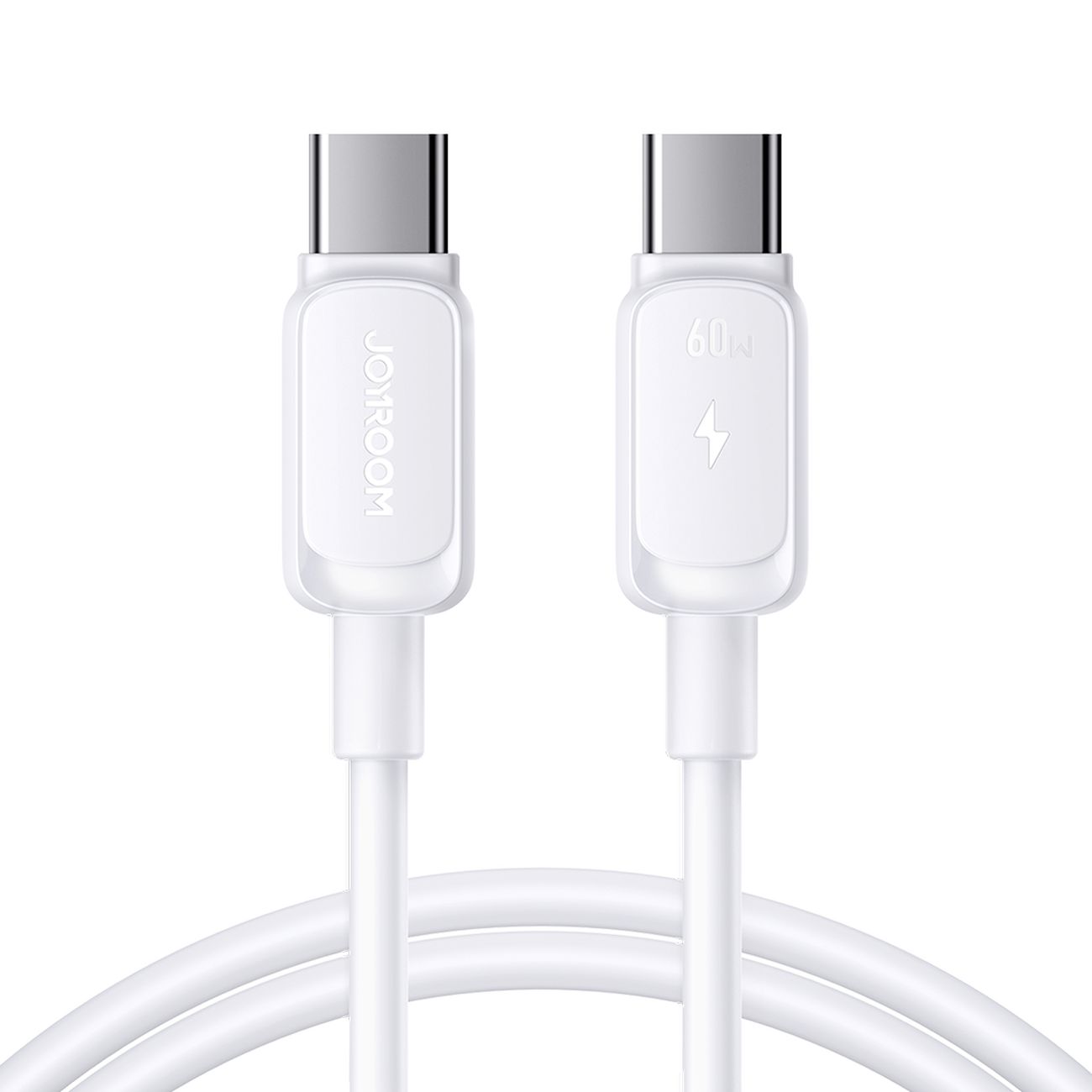 "Joyroom S-A14" USB-C kabelis - USB-C 60W 1,2 m - Baltas