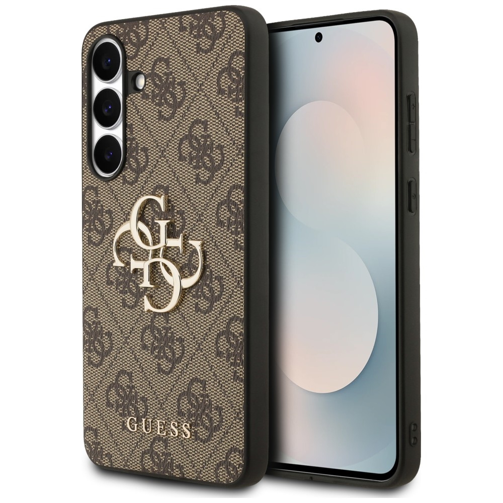 Guess Big 4G Classic Logo dėklas telefonui Samsung Galaxy S25 FE - rudas