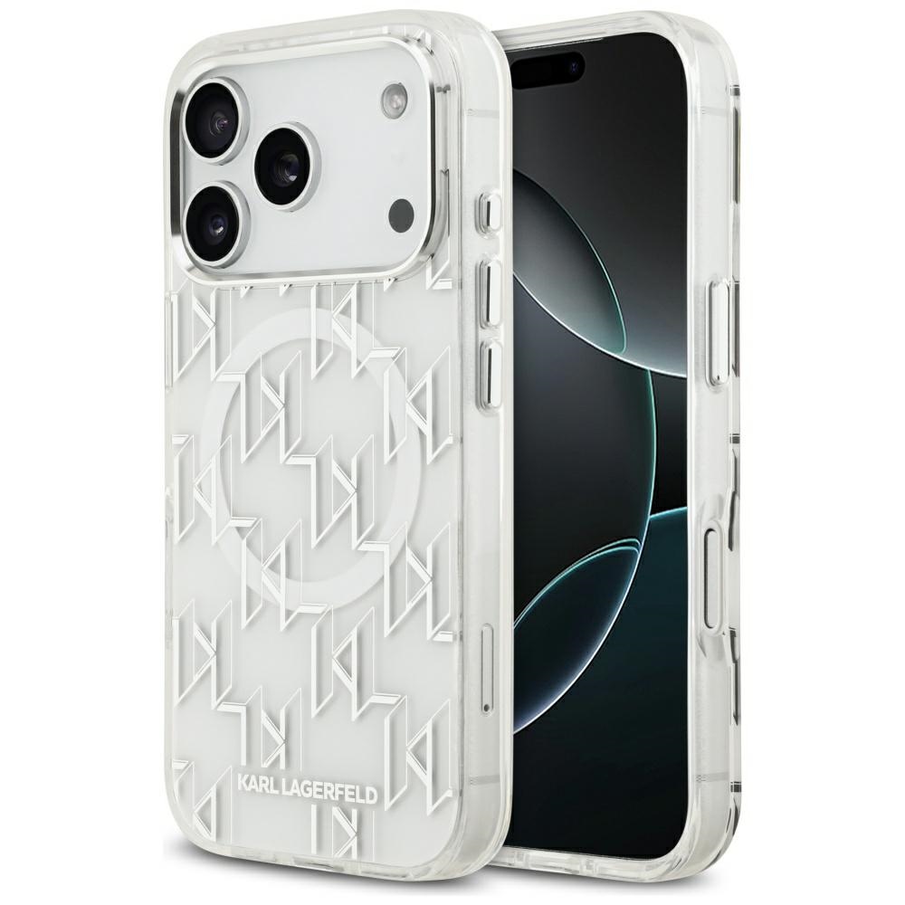 Karl Lagerfeld IML KL монограмма MagSafe чехол iPhone 17 Pro - белый