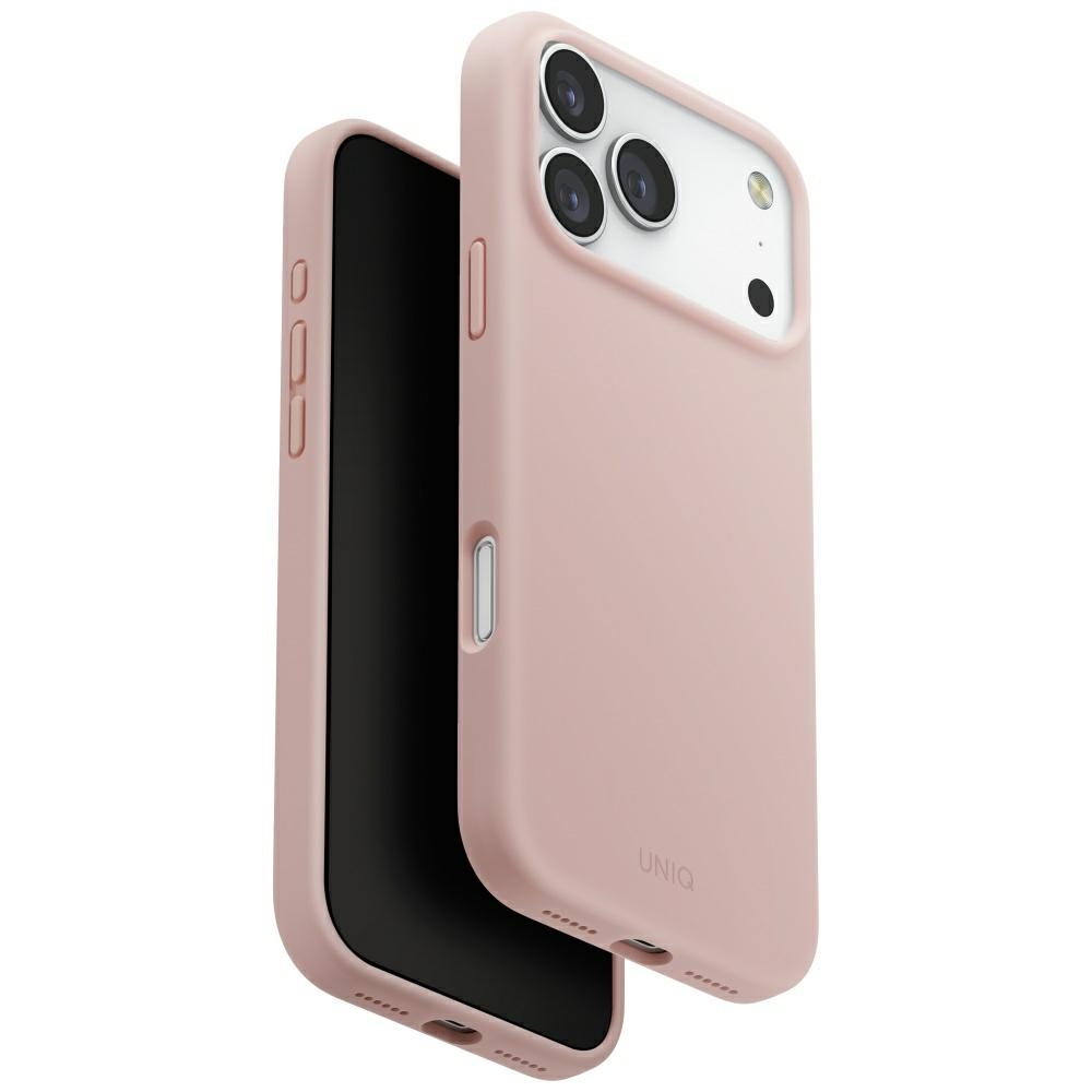 Uniq Lino iPhone 17 Pro Max Magnetinis įkrovimo dėklas - rožinis
