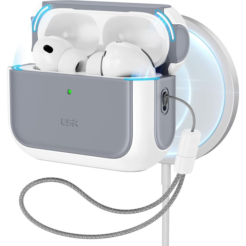 ESR Orbit HaloLock MagSafe dėklas AirPods Pro 3 baltas