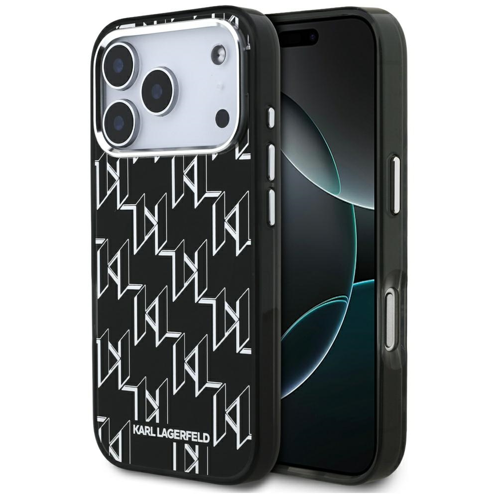 Karl Lagerfeld IML KL Monogram MagSafe чехол iPhone 17 Pro черный