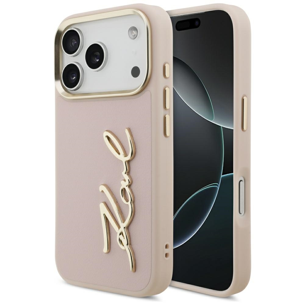 Karl Lagerfeld Karl Script Logo чехол iPhone 17 Pro - розовый