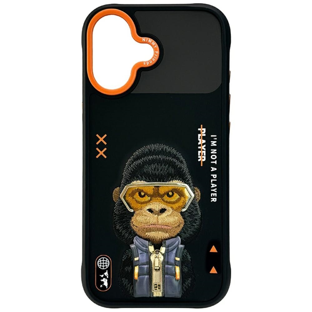 Nimmy Cool&Cute 2.0 Gorilla dėklas iPhone 17 - juodas
