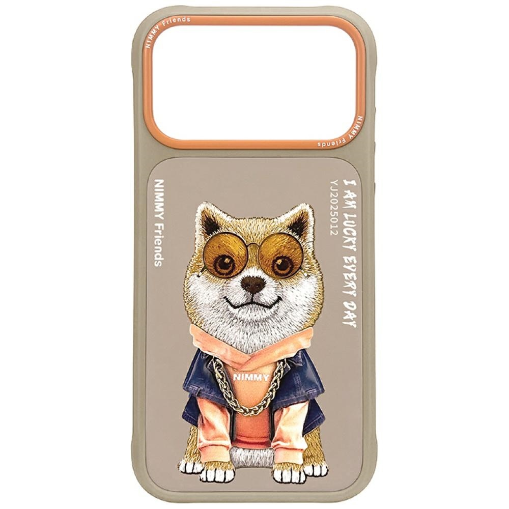 Nimmy Glasses Cool nag dėklas telefonui iPhone 17 Pro Max - smėlinis