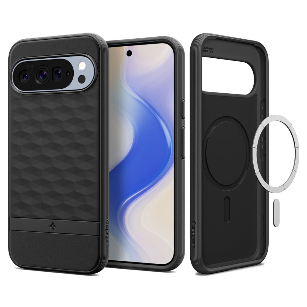 Spigen Parallax Mag MagSafe dėklas Google Pixel 10 Pro XL - matinė juoda