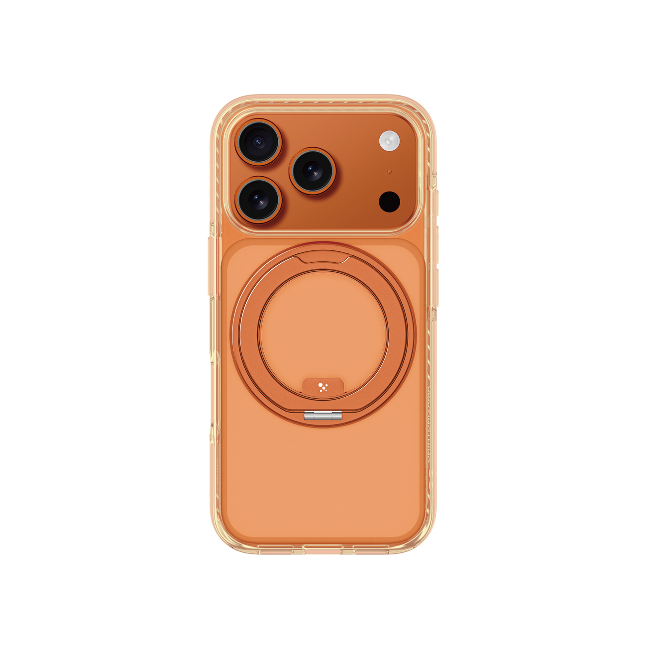 AmazingThing Titan Pro Spin dėklas iPhone 17 Pro Max, suderinamas su MagSafe – oranžinis