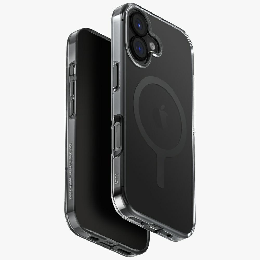 Uniq Clario Magclick įkrovimo dėklas telefonui iPhone 17 – juodas