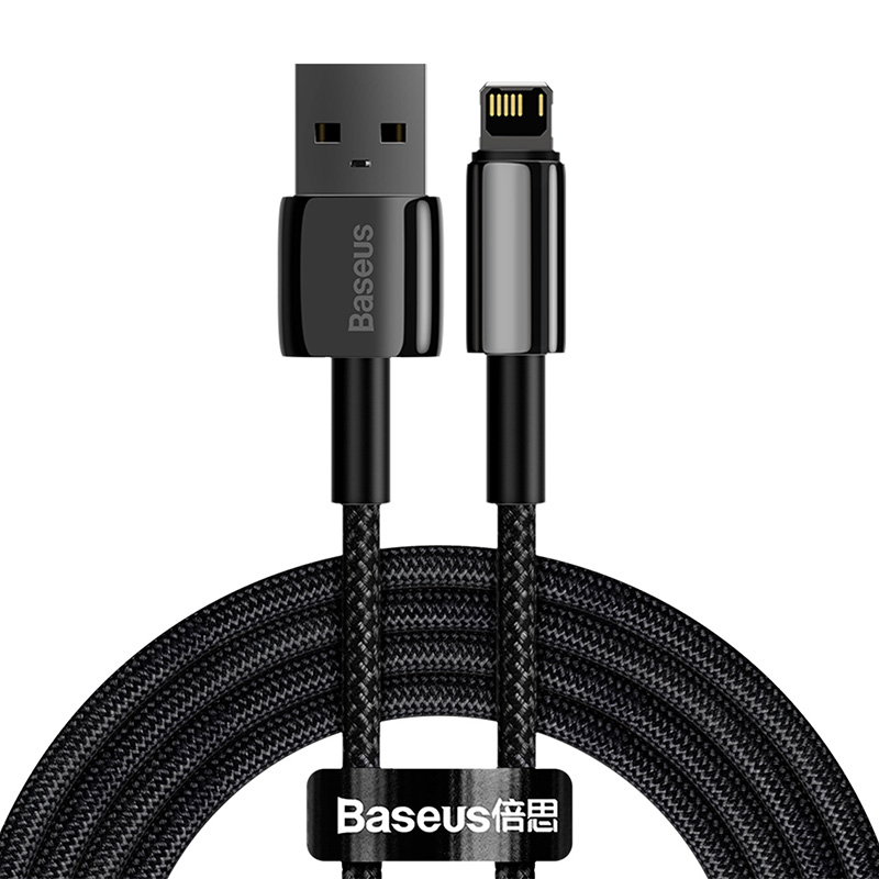 Baseus kabelis Tungsten USB - Lightning 2,0m 2,4A juodas