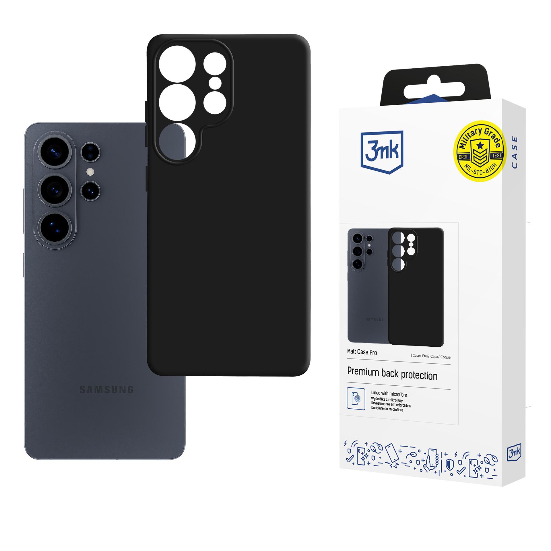 3mk Matinis Dėklas Pro for Samsung Galaxy S26 Ultra - Matinis juodas