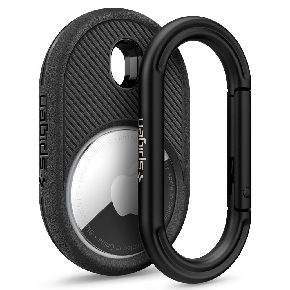Spigen Vault dėklas Apple AirTag įrenginiui – matinė juoda