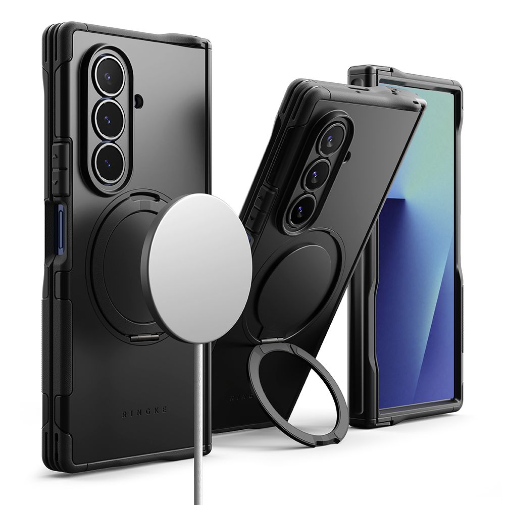 Ringke Alles magnetinis MagSafe dėklas telefonui Samsung Galaxy Z Fold 7 - juodas