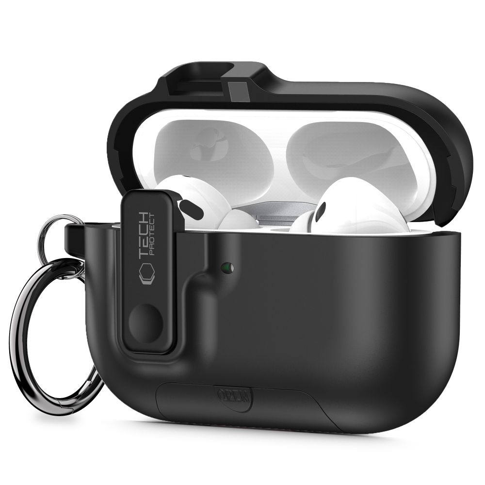 Tech-Protect Slim Hook dėklas AirPods Pro 3 juodas