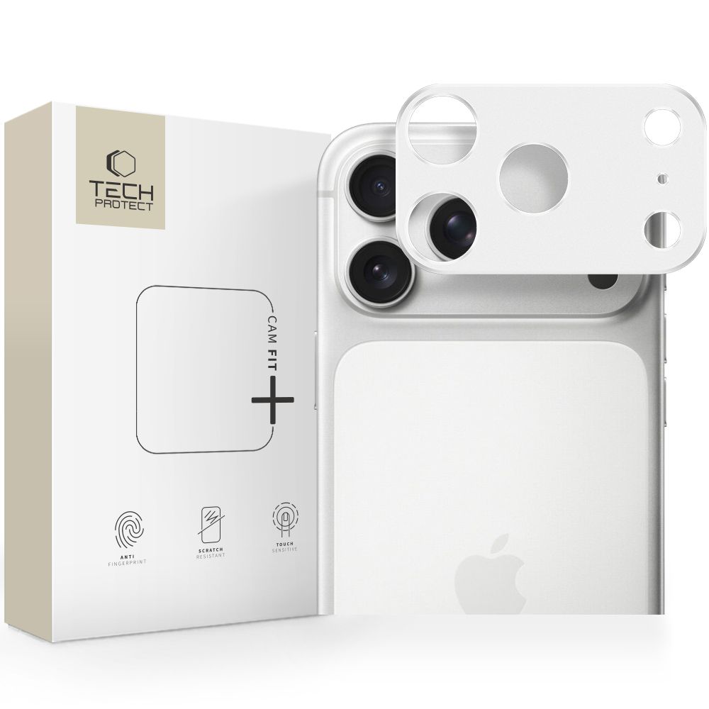 Tech-Protect Camalloy Fit+ Camera Cover for iPhone 17 Pro Max - Silver