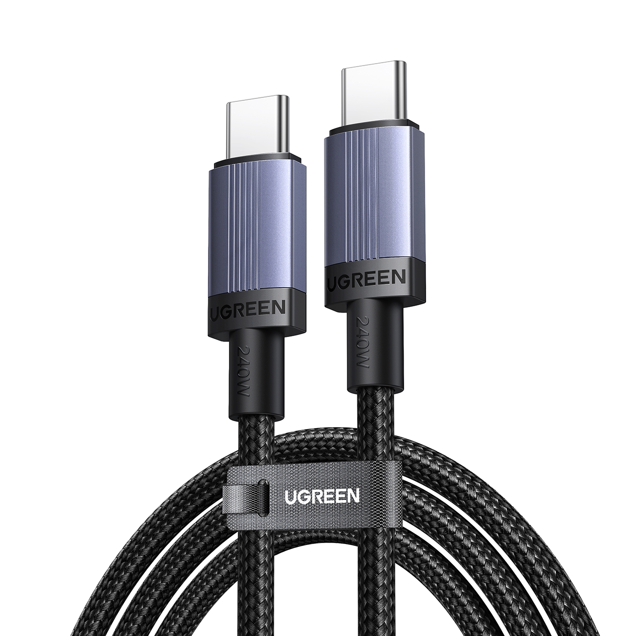 Ugreen USB-C į USB-C PD laidas 240W 2m - juodas