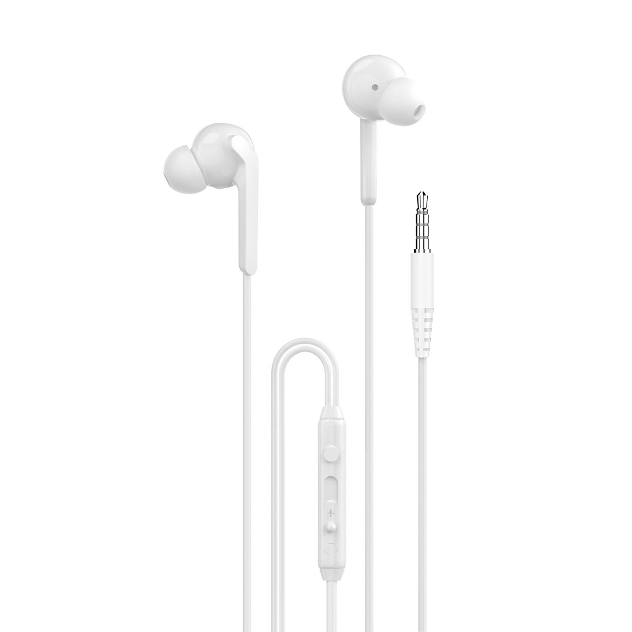 Dudao X3+ in-ear ausinės, wired, 3.5mm minijack - baltas