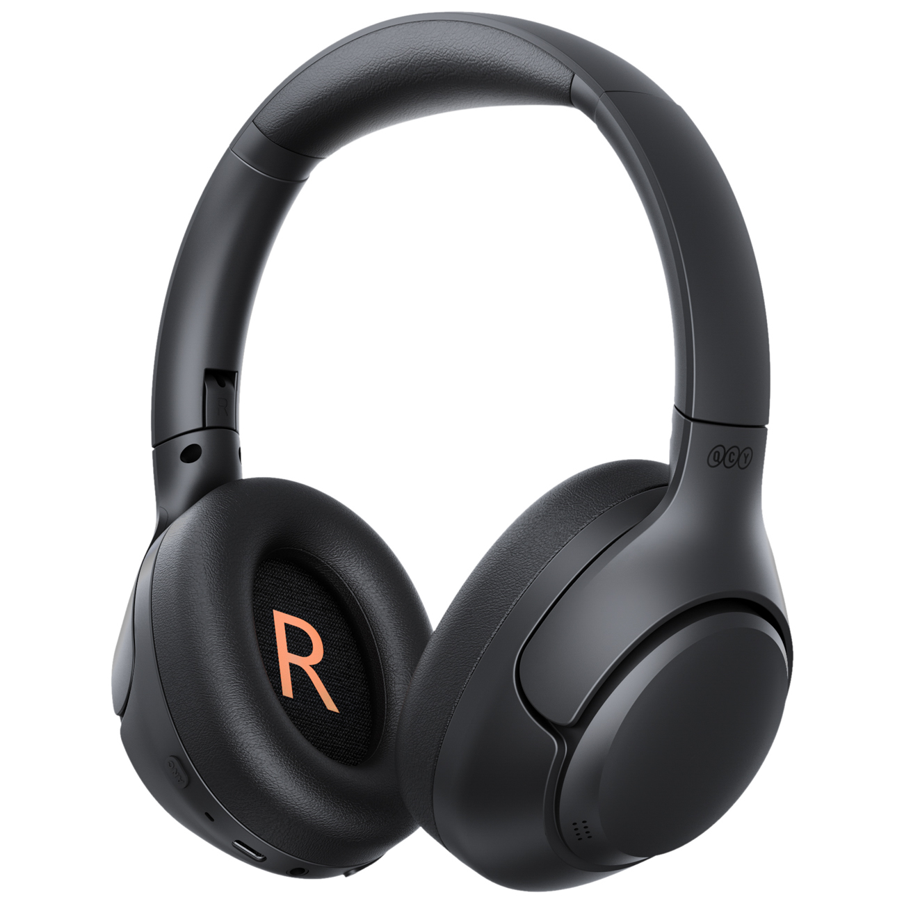QCY H3 ausinės su ANC ir "Bluetooth 5.4" - juodos spalvos