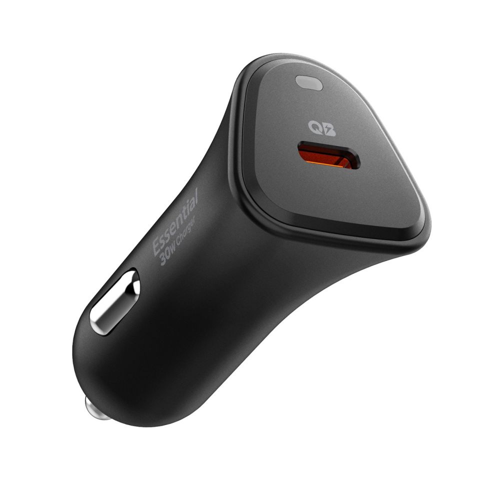 Spigen Essential EV301 30W automobilinis įkroviklis juodas