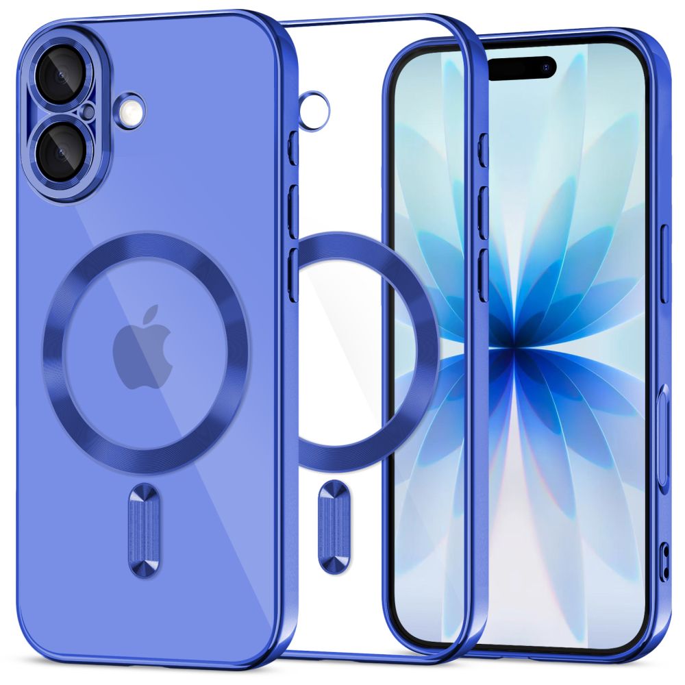 Tech-Protect MagFlex MagSafe dėklas iPhone 17 skaidrus tamsiai mėlynas