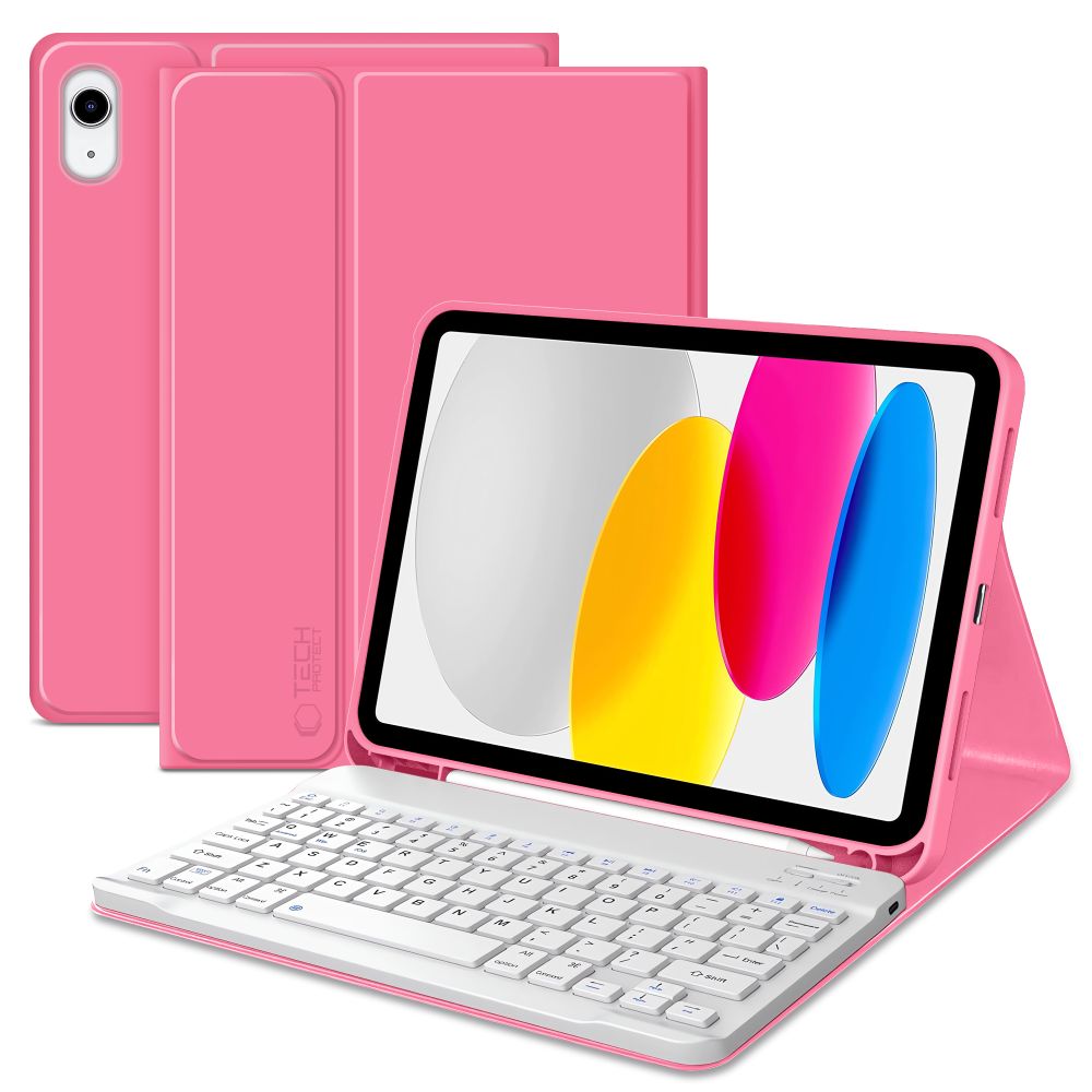 Tech-Protect SC Pen dėklas iPad 10.9 colių 10 / 2022 / 11 colių 11 / 2025 rožinis