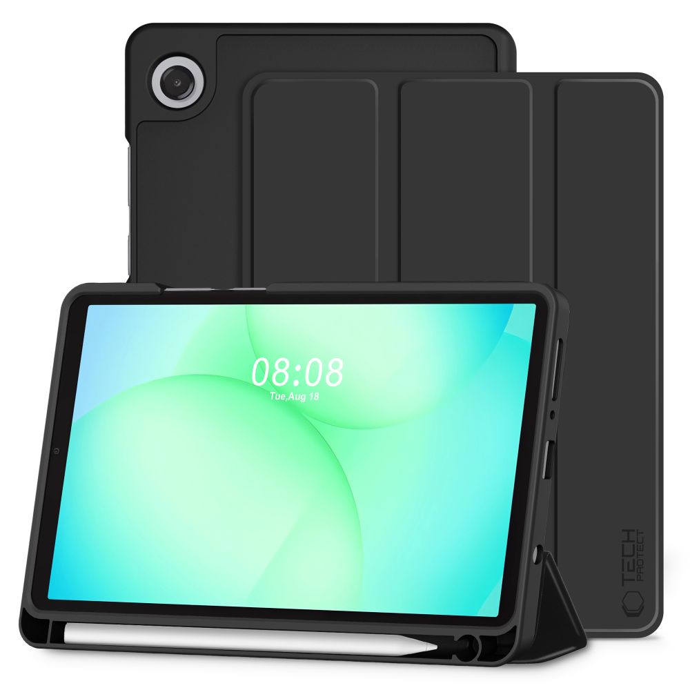 TechProtect SmartCase Pen dėklas Samsung Galaxy Tab A9 / A11 8.7 juodas