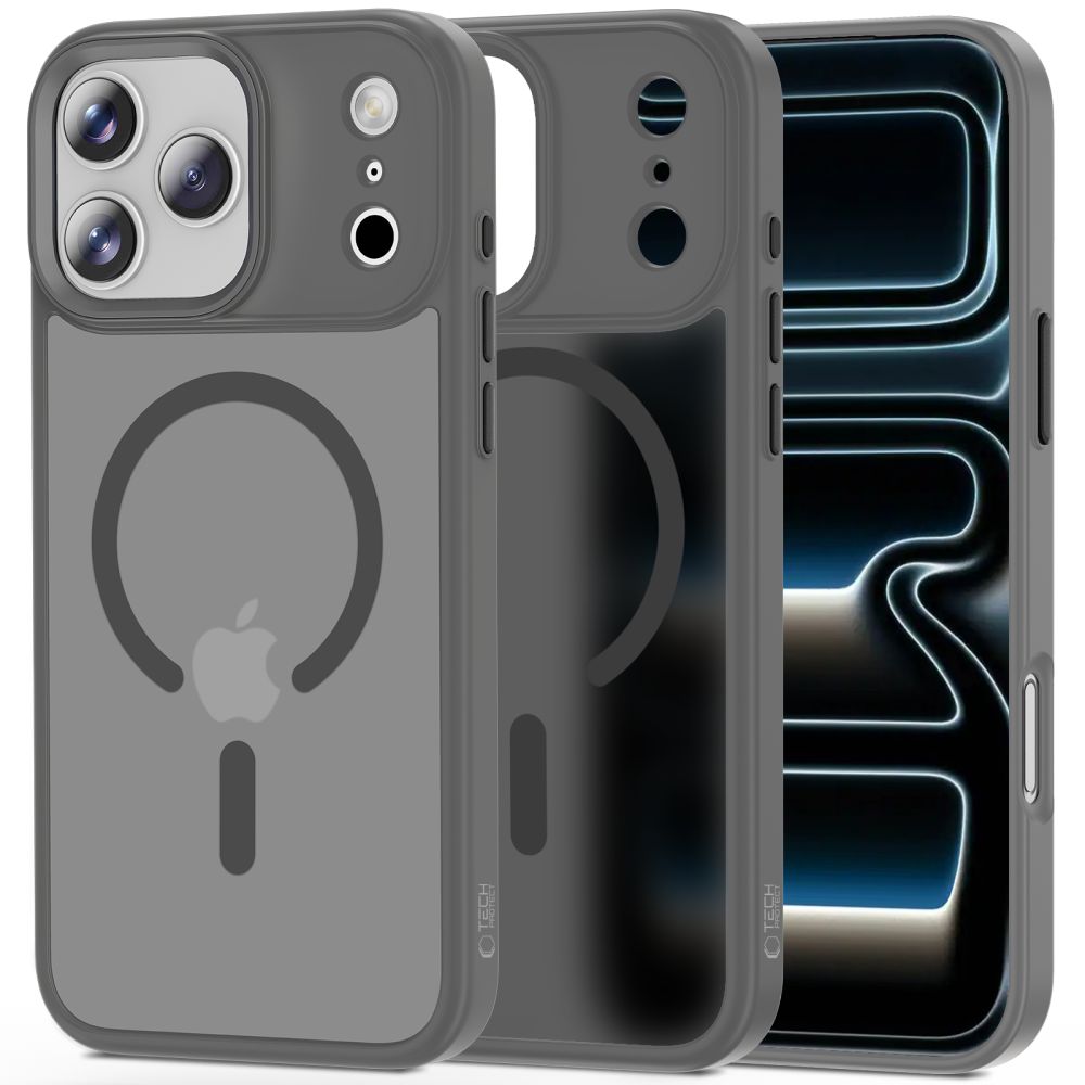 Tech-Protect MagMat MagSafe dėklas iPhone 17 Pro Max pilkas