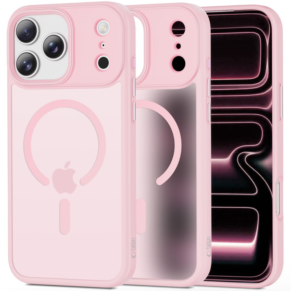 Tech-Protect MagMat MagSafe dėklas iPhone 17 Pro Max rožinis