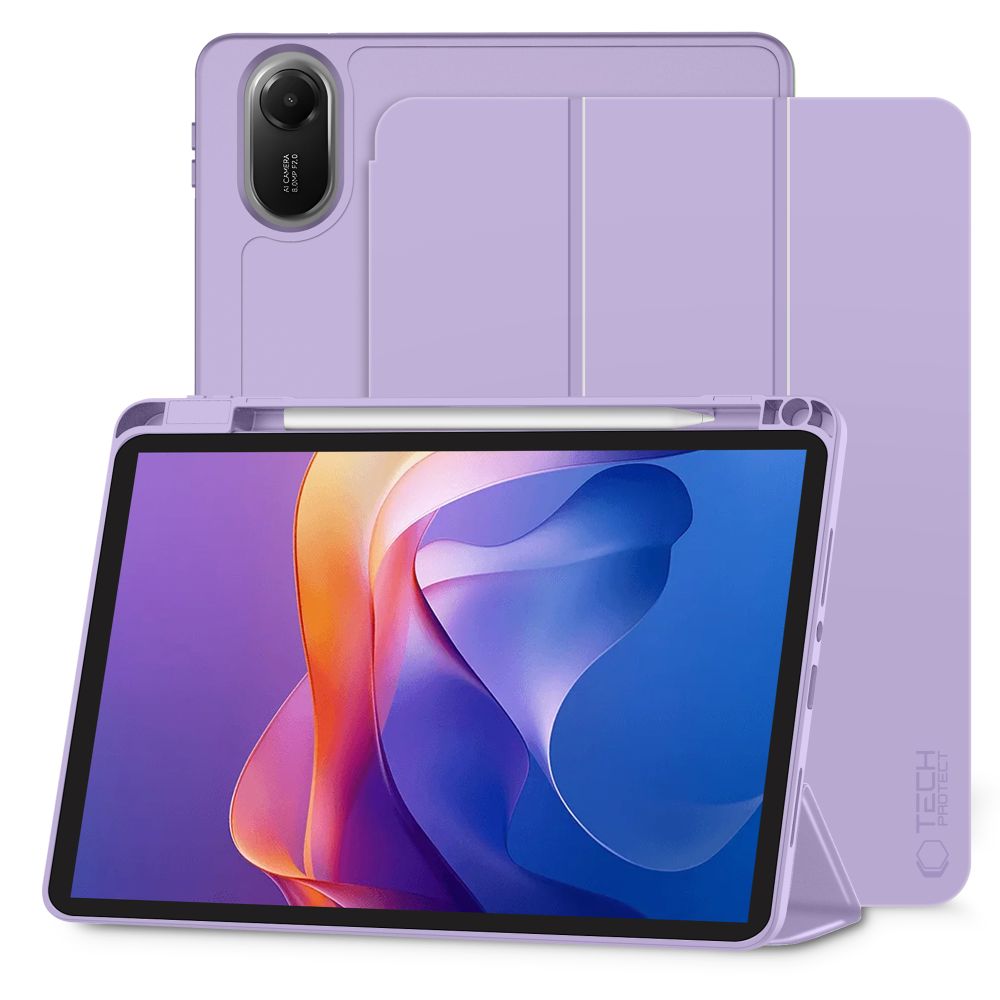 Tech-Protect SmartCase Pen deklas Xiaomi Redmi Pad 2 11.0 - Violetinis