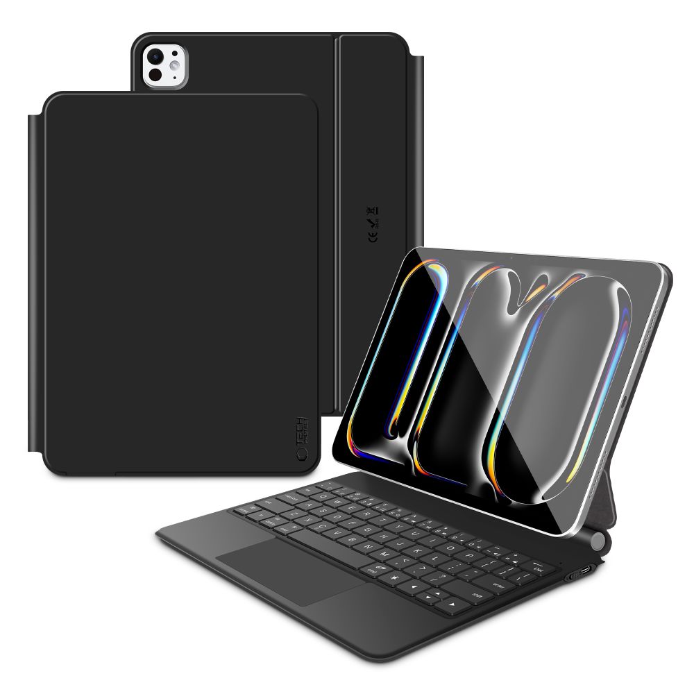 Tech-Protect SmartCase Magnetic deklas iPad Pro 11 5/6 2024-2025 - Juodas