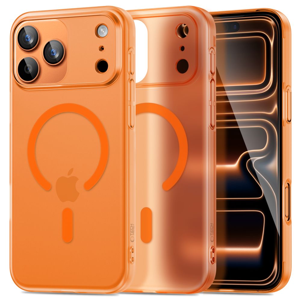 Tech-Protect Magslim MagSafe deklas, skirtas iPhone 17 Pro - Oranzinis
