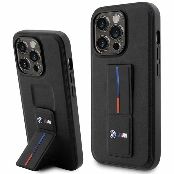 BMW Grip Stand Hot Stamp iPhone 14 Pro deklas - Juodas