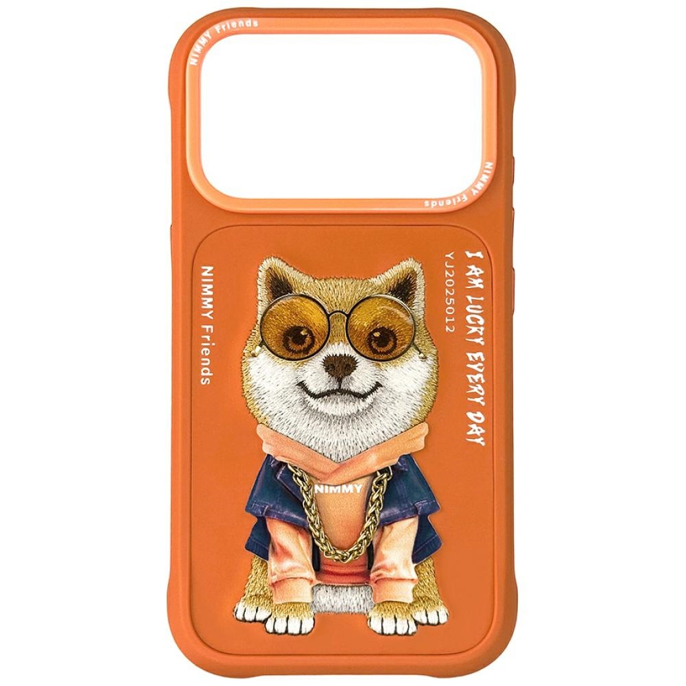 Nimmy Glasses Cool Dog deklas iPhone 17 Pro Max - oranzinis