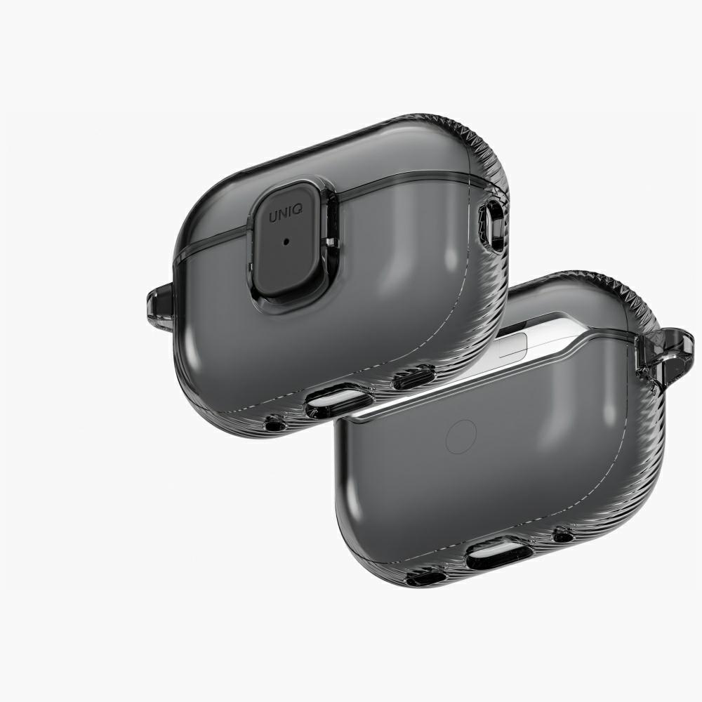 Uniq Glase Pro deklas AirPods Pro 3 Lock deklas - skaidrus juodas