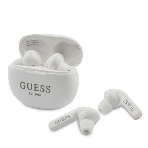Guess GUTWS1CWHTWS Bluetooth belaidės ausinės baltos