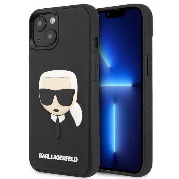 Karl Lagerfeld 3D Rubber Karl's Head dėklas iPhone 13 / 14 / 15 juodas
