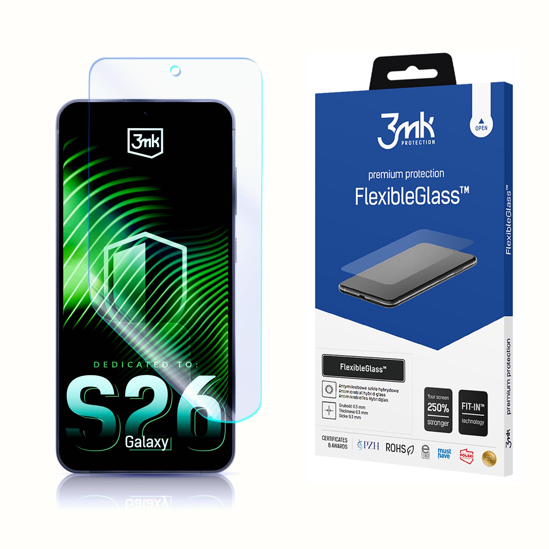 3mk FlexibleGlass Hybrid Stiklas for Samsung Galaxy S26