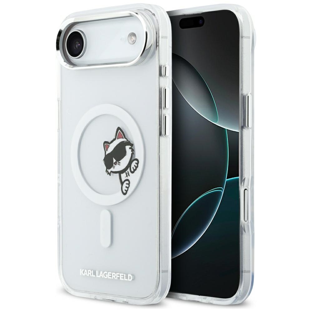 Karl Lagerfeld IML Peekaboo MagSafe Dėklas for iPhone Air - Clear