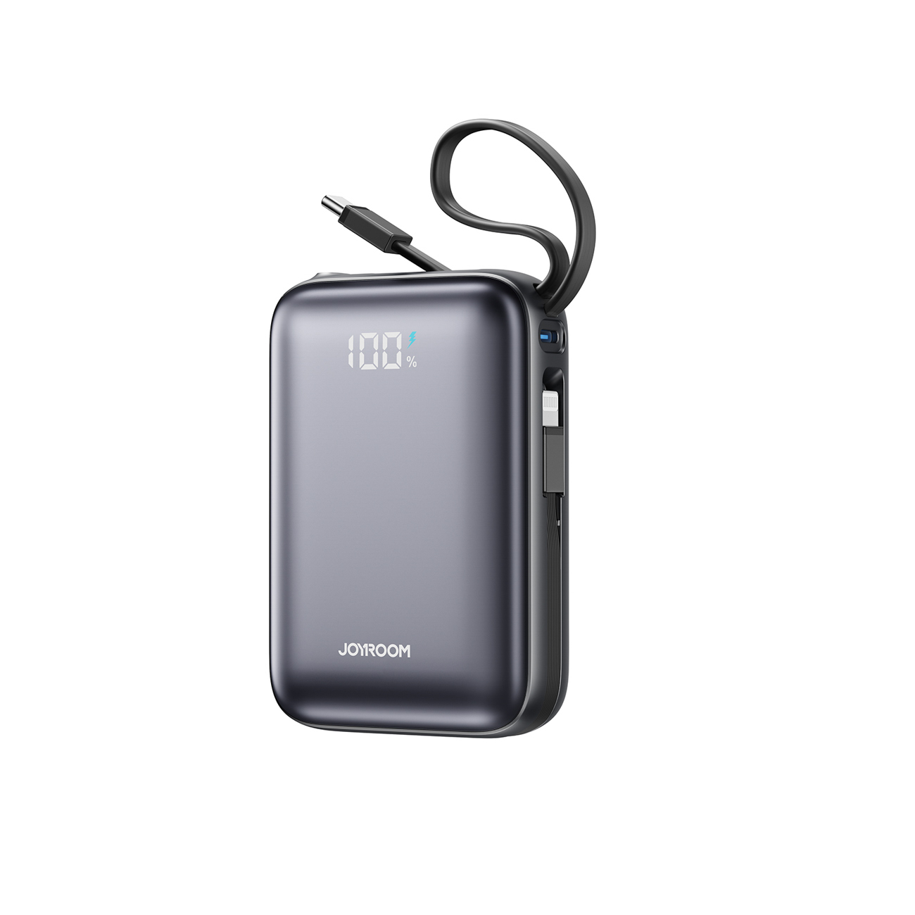 Joyroom JR-PBF29 20000mAh 22.5W išorinė baterija su dvigubu laidu juoda