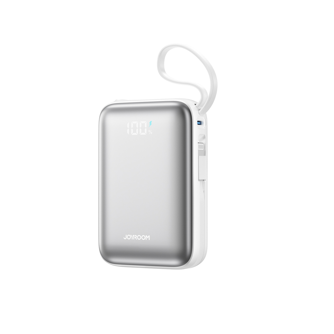 Joyroom JR-PBF29 20000mAh 22.5W išorinė baterija su dvigubu laidu balta