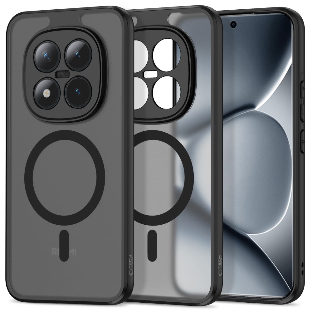 "Tech-Protect MagMat MagSafe" dėklas "Xiaomi Poco M8 Pro" / "Redmi Note 15 Pro+ 5G" - juodas