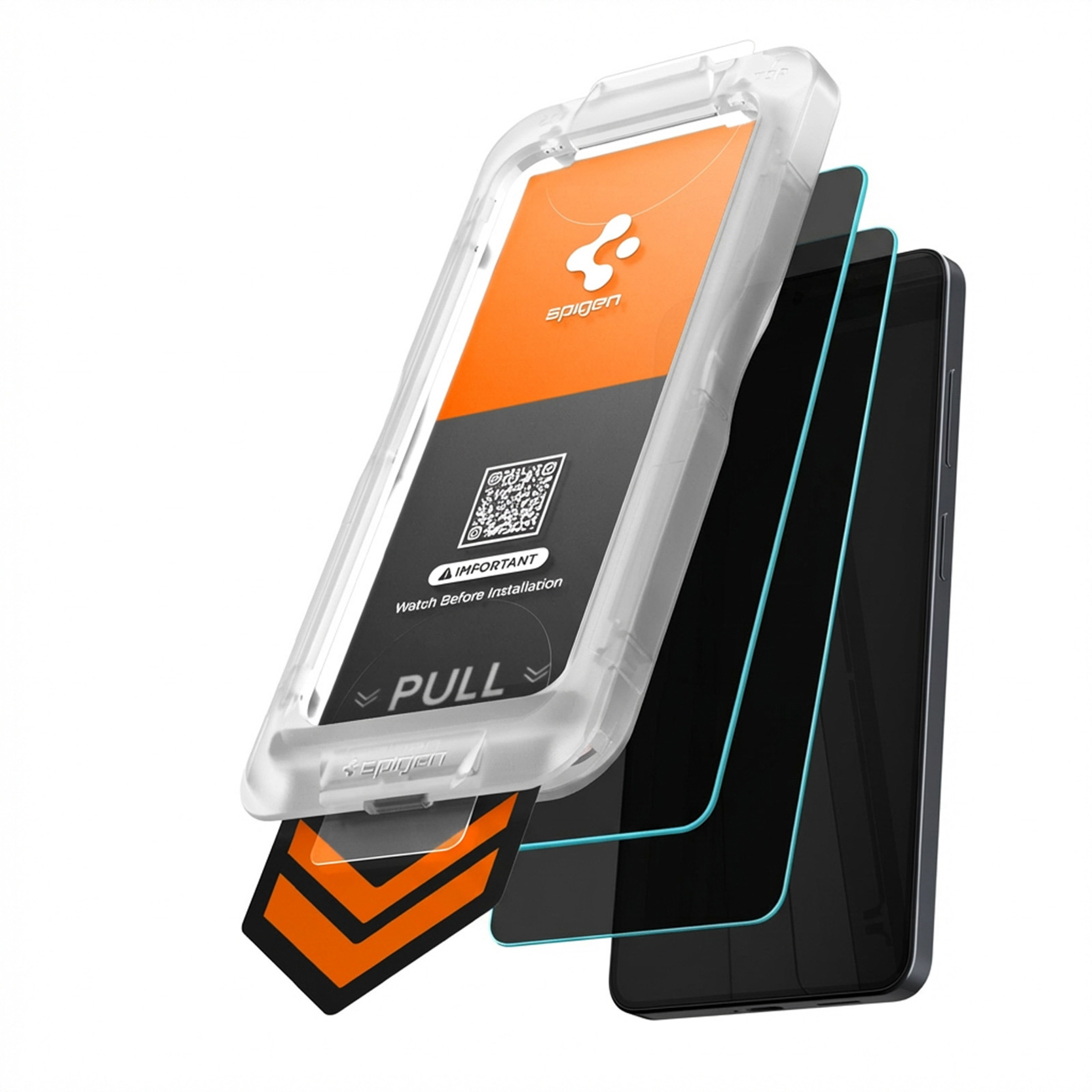Privatumo apsauginis stiklas SPIGEN GLAS.TR EZ FIT PRO AC HD 2 vnt. GALAXY S26