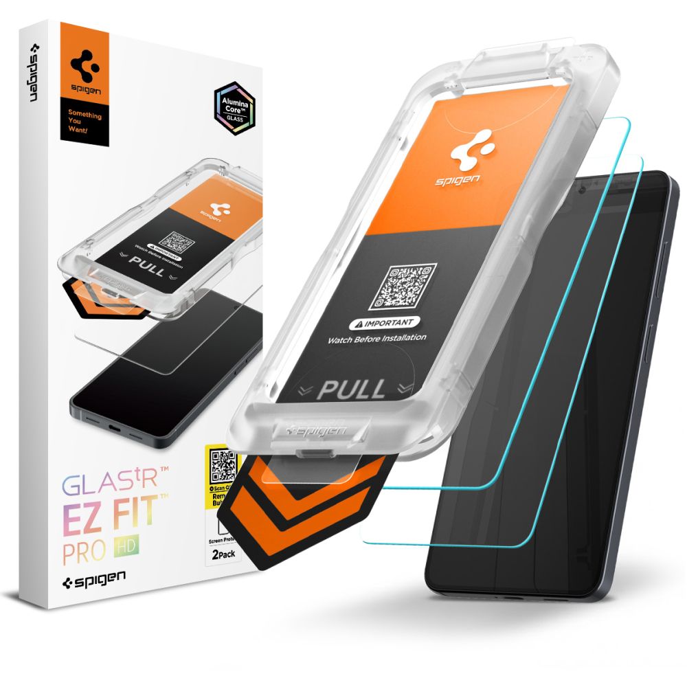 Spigen Glas.Tr Ez Fit Pro HD grūdintas stiklas 2 vnt. skirta Samsung Galaxy S26 skaidrus